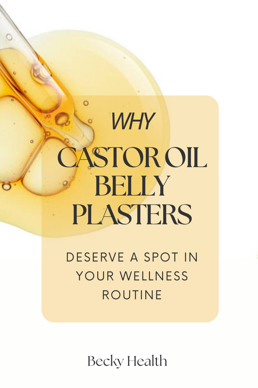 🌿 How to Use Castor Oil Belly Plasters for Hormone Balance, Bloating & Detox