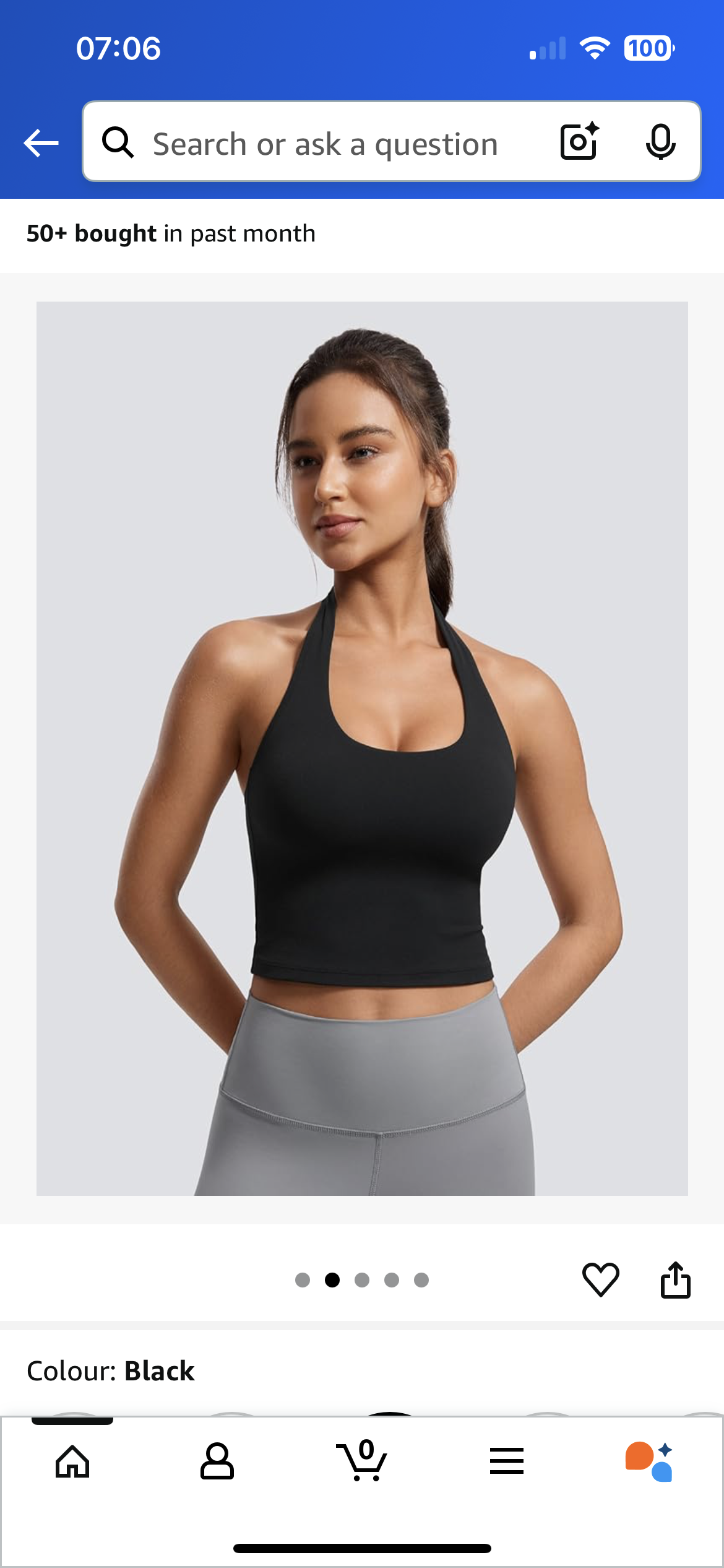 CRZ YOGA Butterluxe Women's Halter Neck Sports Bra