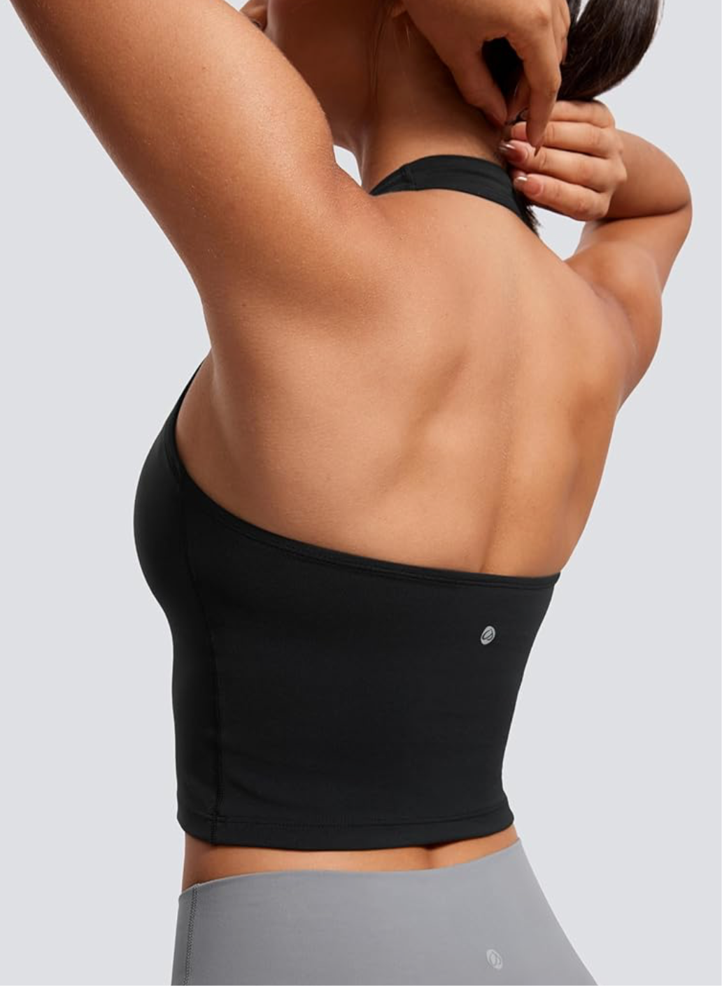 CRZ YOGA Butterluxe Women's Halter Neck Sports Bra