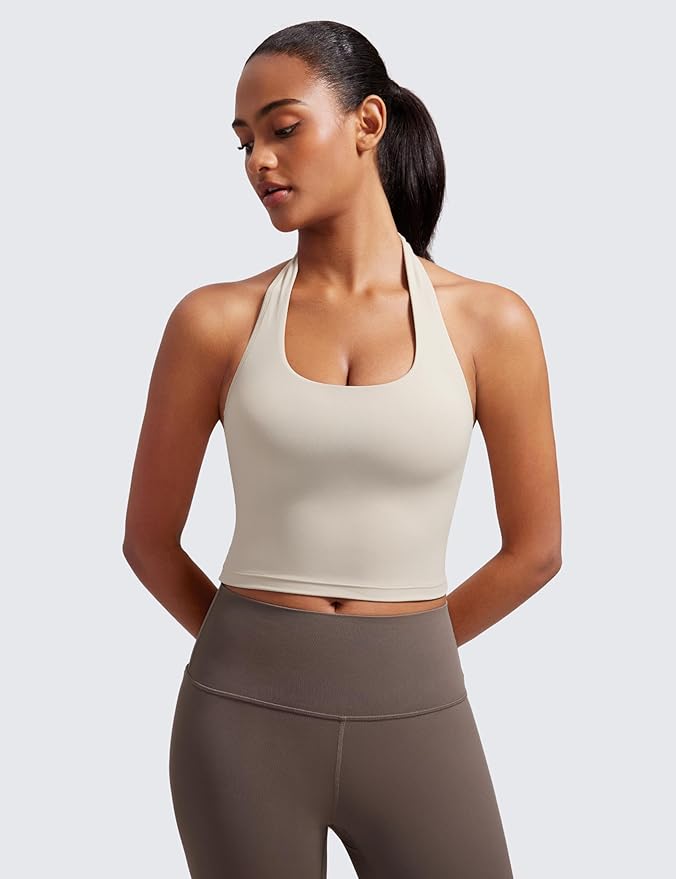 CRZ YOGA Butterluxe Women's Halter Neck